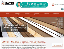 Tablet Screenshot of maderasmatri.com